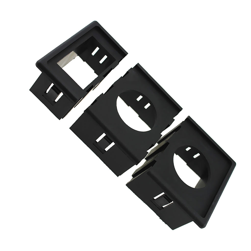 1 Switch Panel Mount + 2 Round Socket Housing for Marine Car Boat Repair