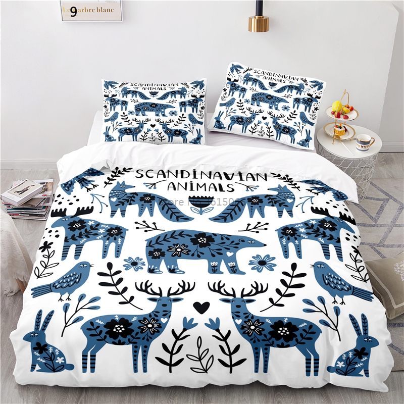 tesco scandi woodland duvet set single