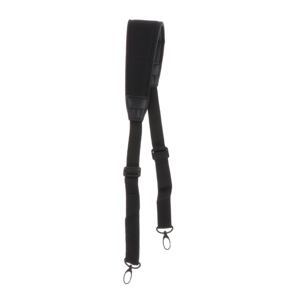 Waterproof Durable Saxophone Strap Sax Strap Belt with Soft Thick Pad Black
