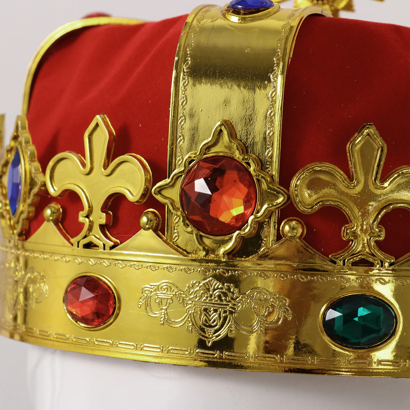 IMIKEYA Corona con Joyas de Royal King Queen Carnaval Cosplay Sombreros de Fiesta Accesorios de Vestir para Fiesta de Cumpleaños 