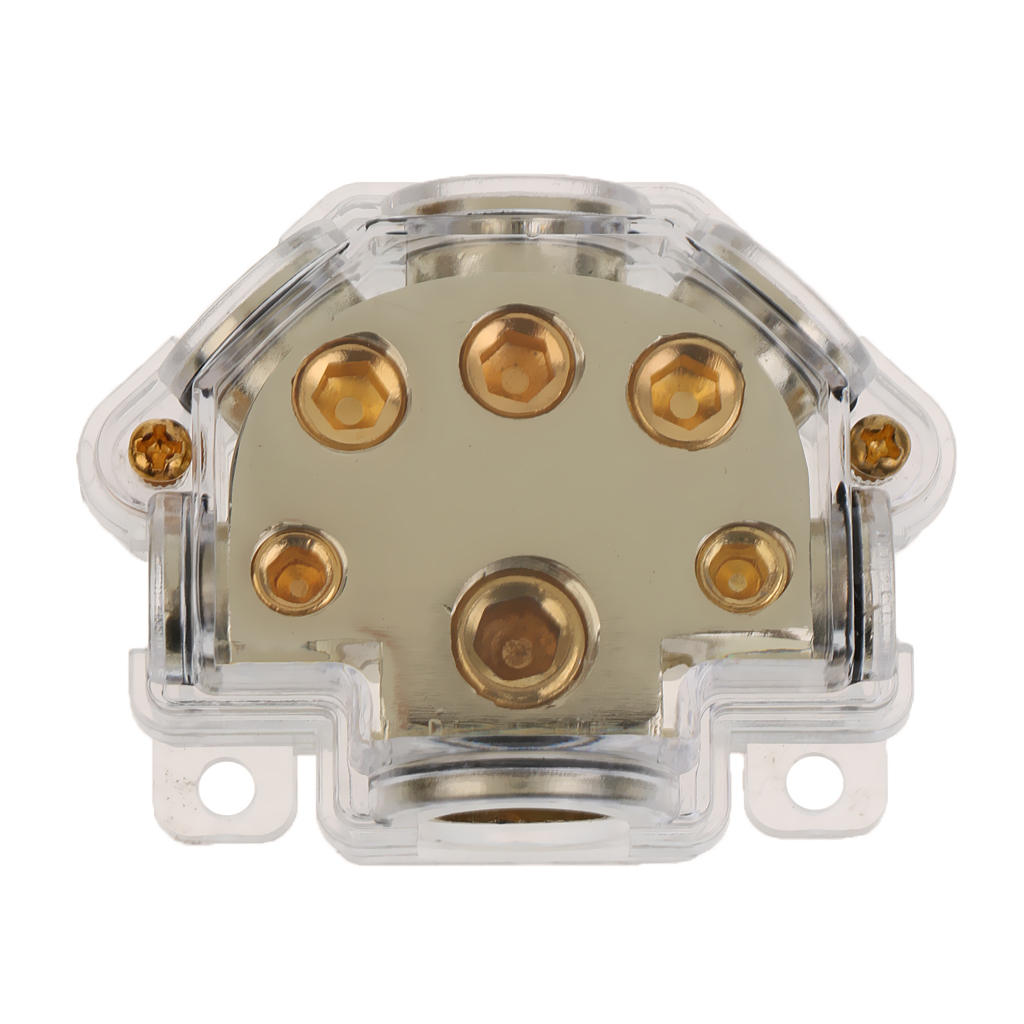 Distribution Block Power Ground In/Out 0 2/4/8 Gauge Car Amp Installation