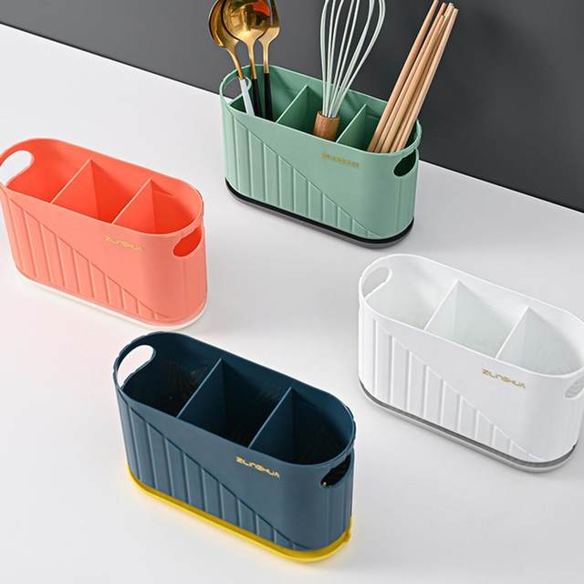 Porta utensili da cucina bacchette portaoggetti organizzatore di utensili  in vetro Rack in legno per forchette da appoggio, coltelli, cucchiai -  AliExpress