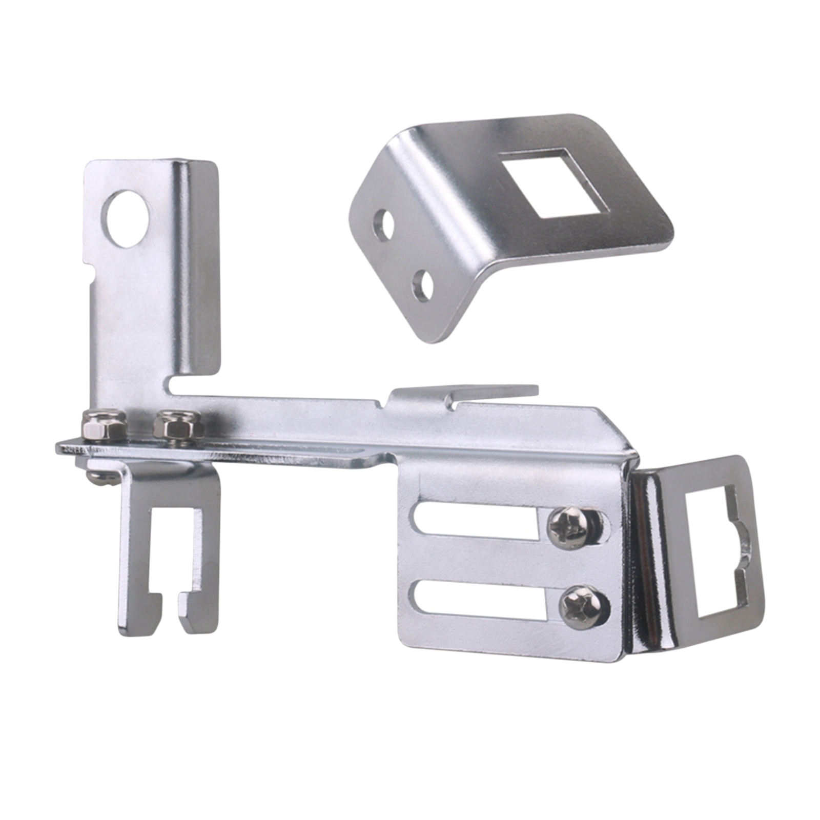 New Chrome Auto Throttle Cable Kickdown Bracket Kit Assy for Chevrolet SBC  Holley Kick Down