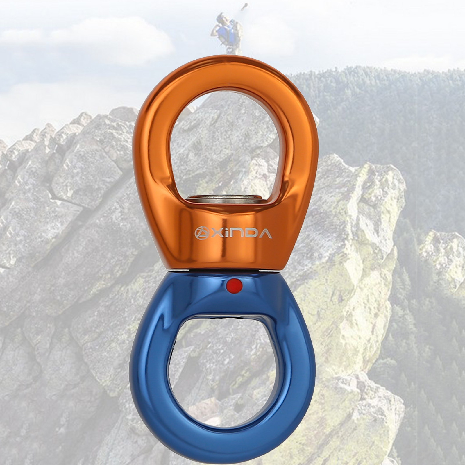 35KN Swing Swivel Rotor Connector Safest Rotational Device ing Accessory for Rock Climbing Mountaineering Rappelling 