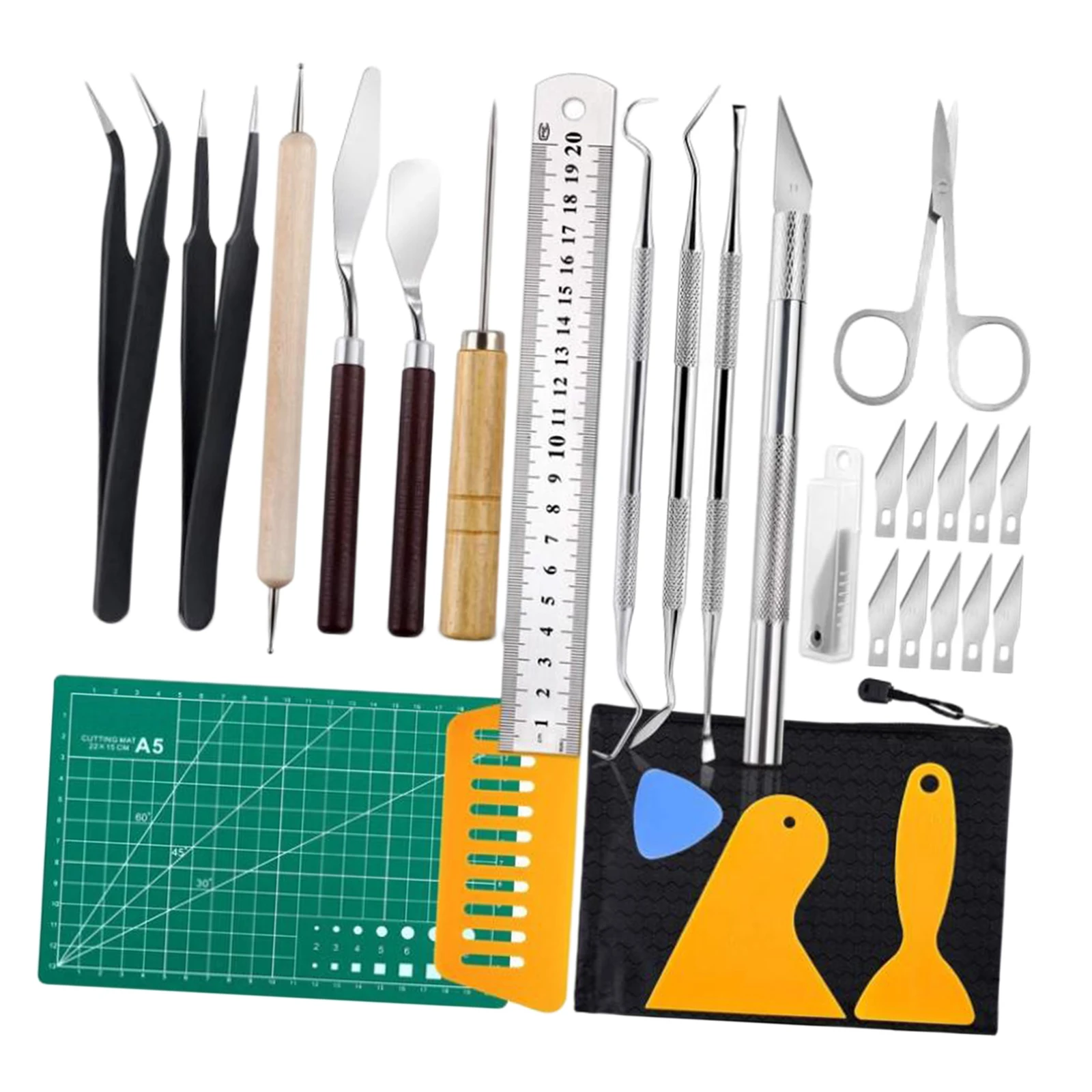 28PCS Craft Vinyl Tool Weeding Precision Diy Basic Set for Cricut Cameos Silhouttes