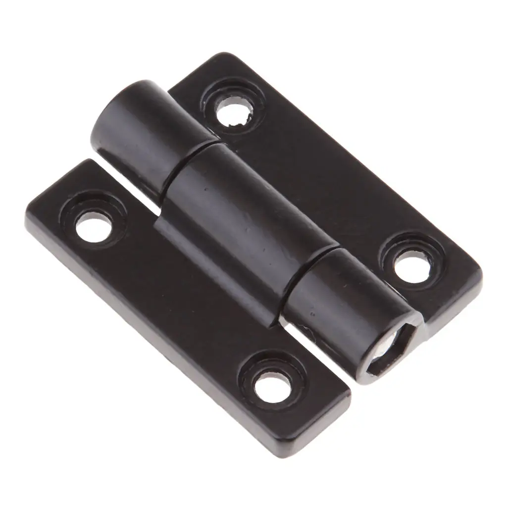 45 X 34mm 4 Countersunk Holes Adjustable Torque Position Control Hinge Black