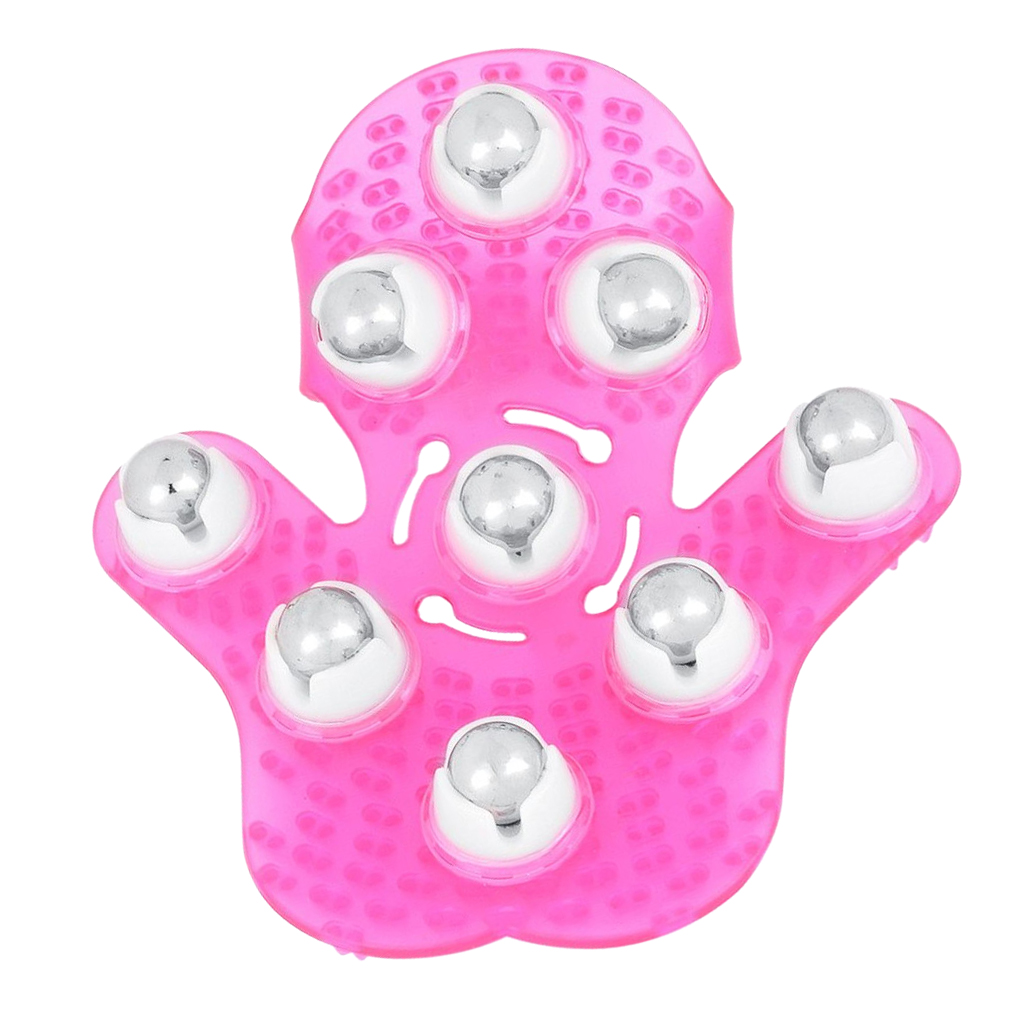 Palm Glove Hand 9 Balls Body Massage Tension Reduction Bathroom Accessories