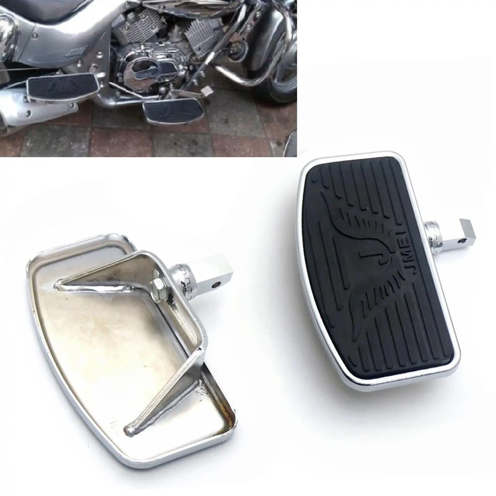 Motorcycle Passenger Floorboards, Floor Boards Foot Pegs Mount Bracket Fit for