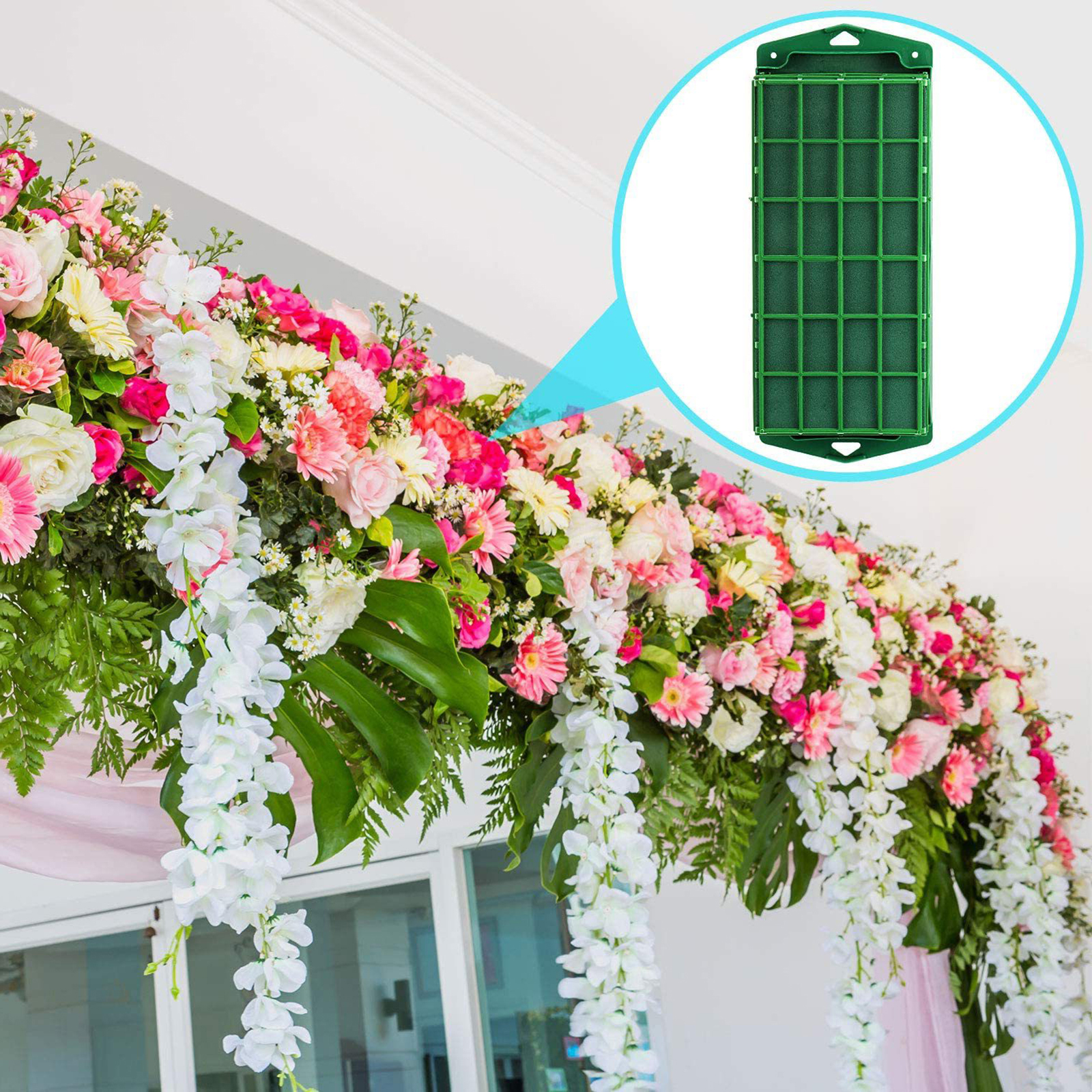 Green Floral Foam Brick 23x11x8cm Foams Base Party Flower Arranging Crafting