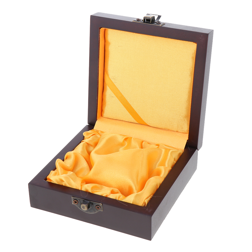 Wooden Jewelry Box Necklace Small Trinket Storage Organizer Case W/LOCK Gift
