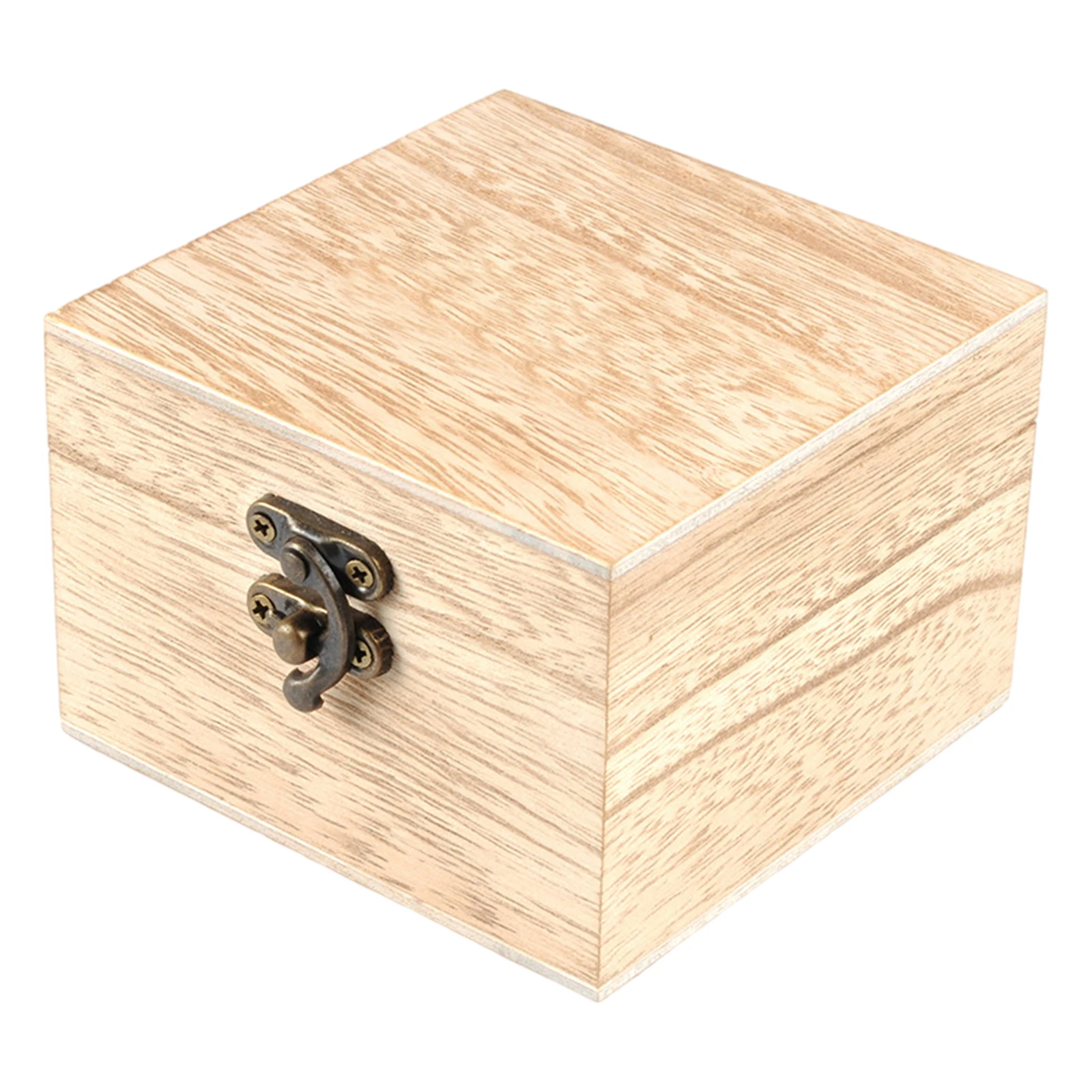 Durable DIY Unpainted Wood Watch Case Jewelry Box Container