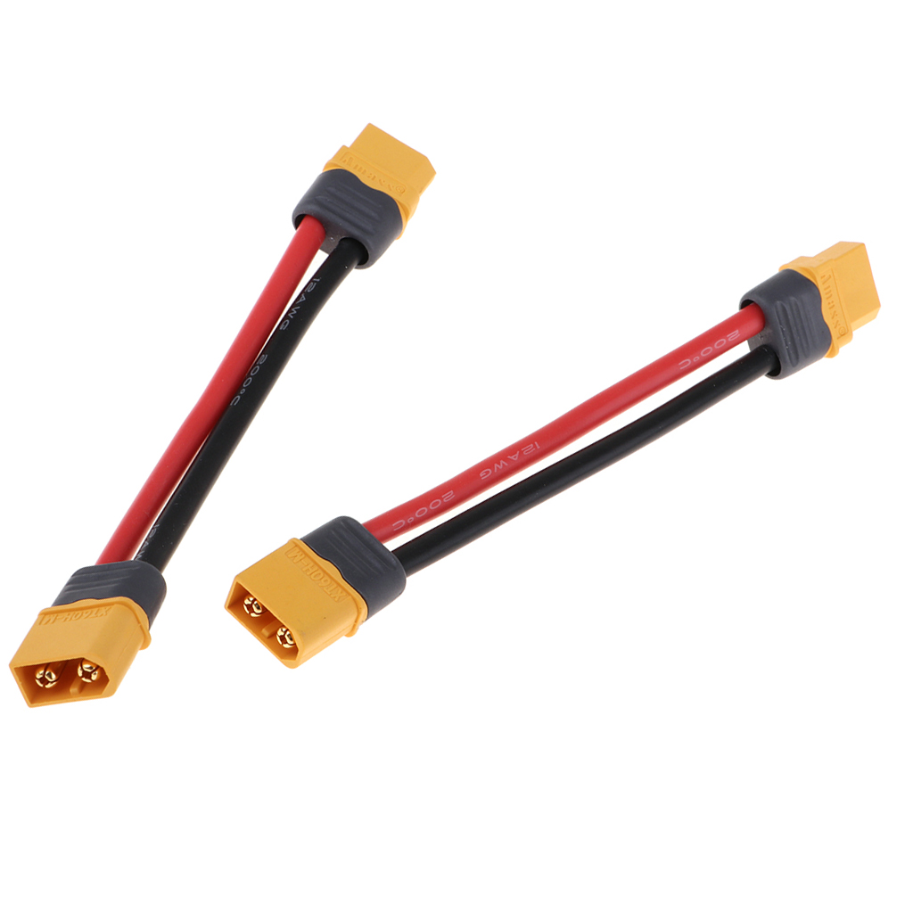 Lipo Battery Convert Line Adapter XT60 Male Female Socket Cable Line 40cm 2x