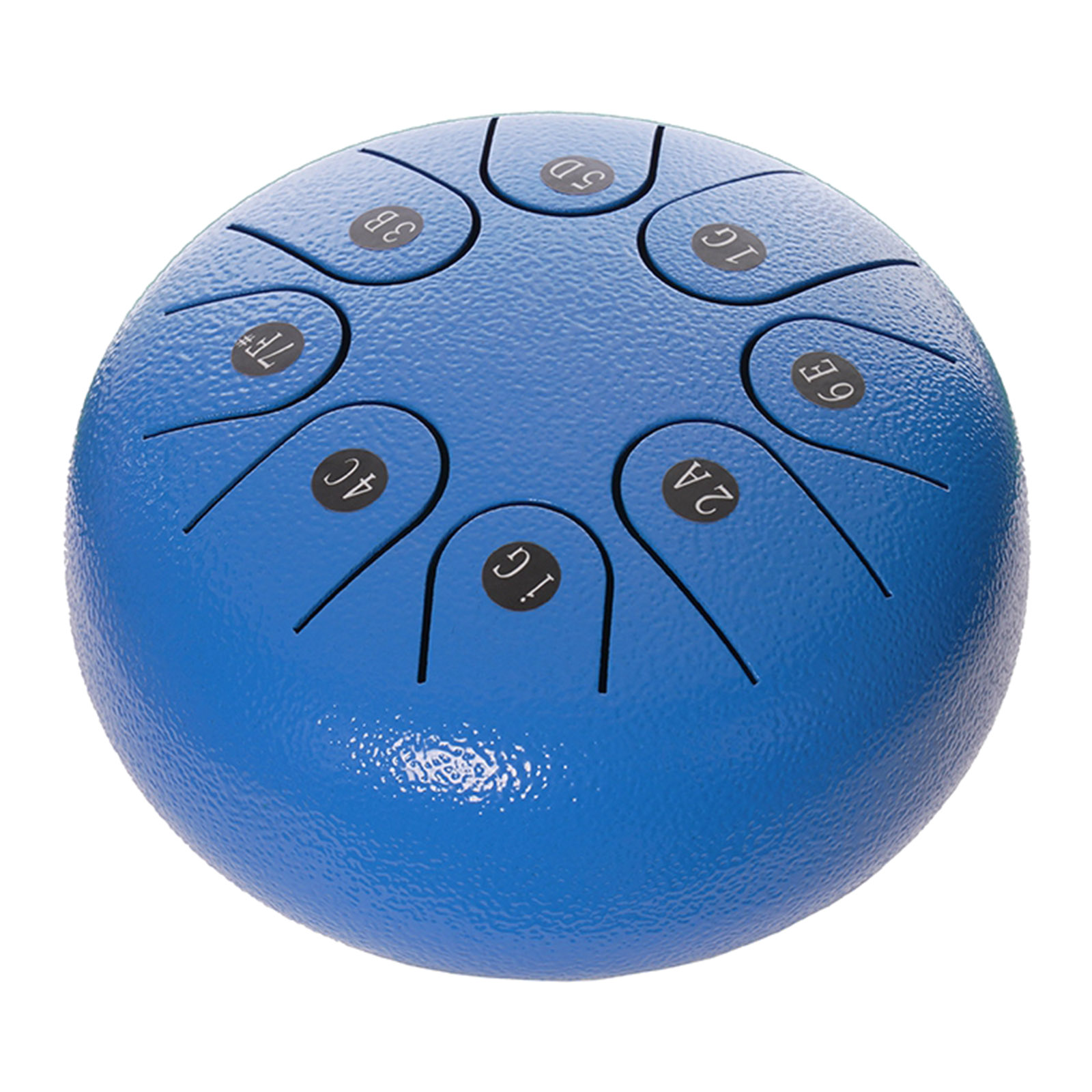1pc Mini 8 Notes 6in Steel Handpan Tongue Drum Standard C Key and Drumsticks Carry Bag Gifts Blue