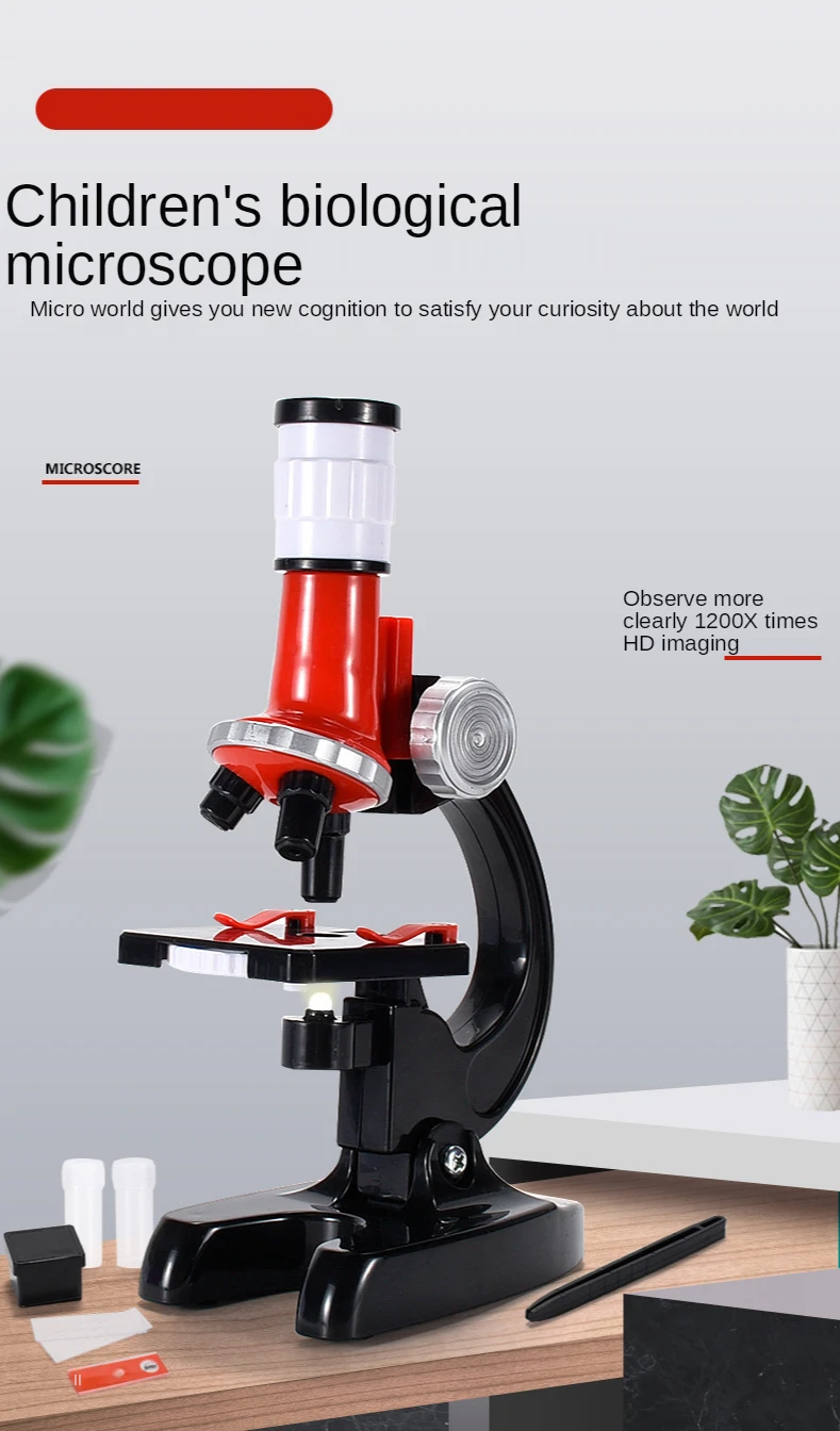 wind speed instrument High-definition 1200 times microscope toy set scientific experiment portable children's educational gift digital calipers bunnings