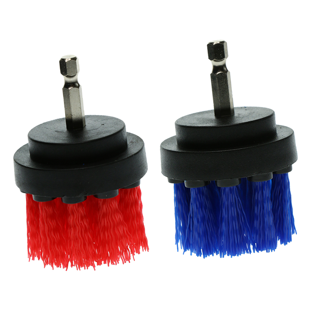2x Cleaning Drill Attachment Brush Cleaner Tool for Bathroom Sink 2 inch