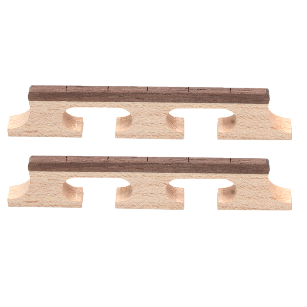 2 Pcs 5 String Banjo Rosewood Bridge For Banjo Parts Accessories