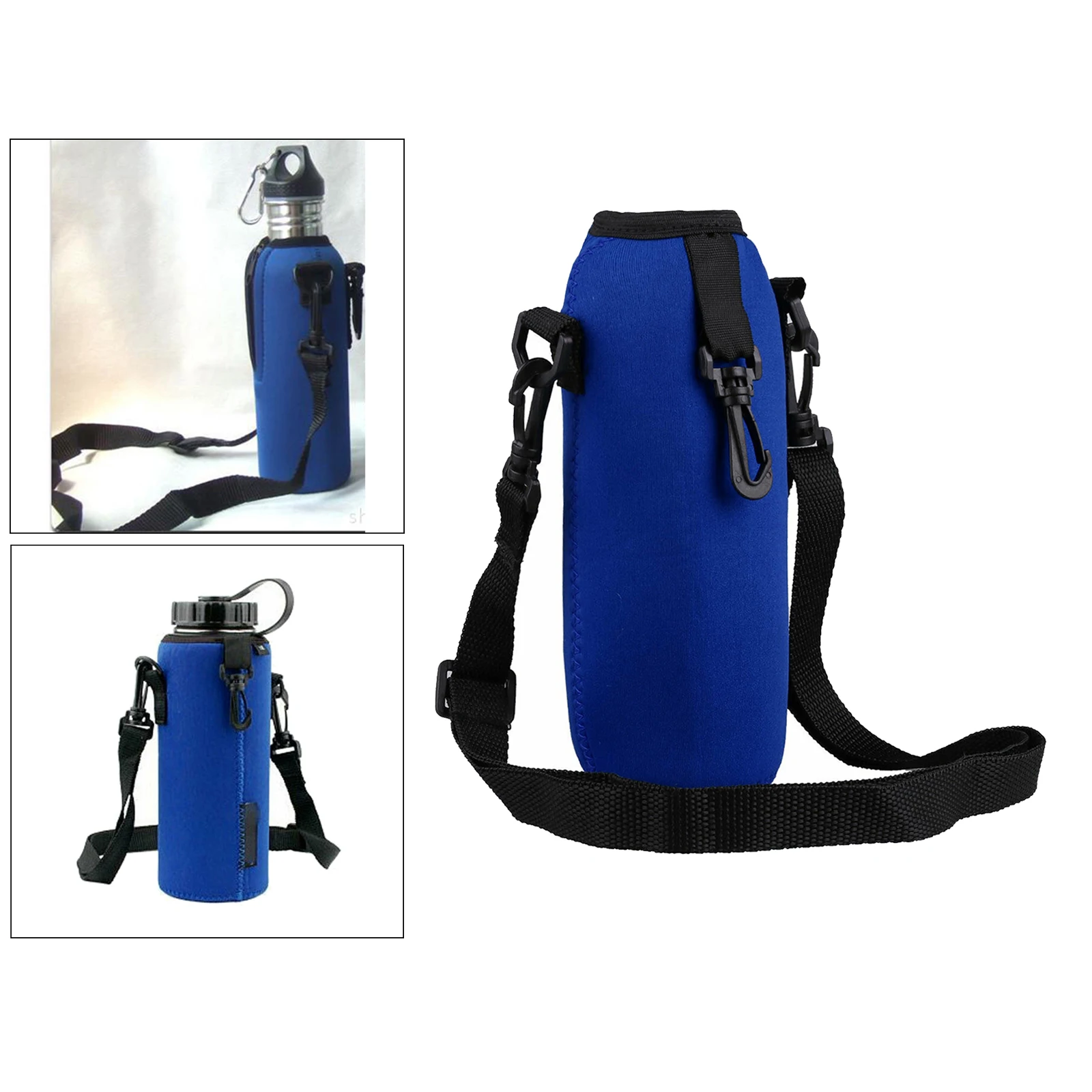 750ml Neoprene Water Bottle Carrier, Insulated Water Bottle Holder Bag Case