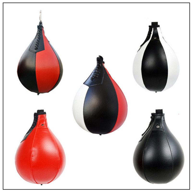 Poire De Vitesse Boxe Magent PU Cuir - Punching Ball Suspension Avec Gonfleur Entraînement Fitness