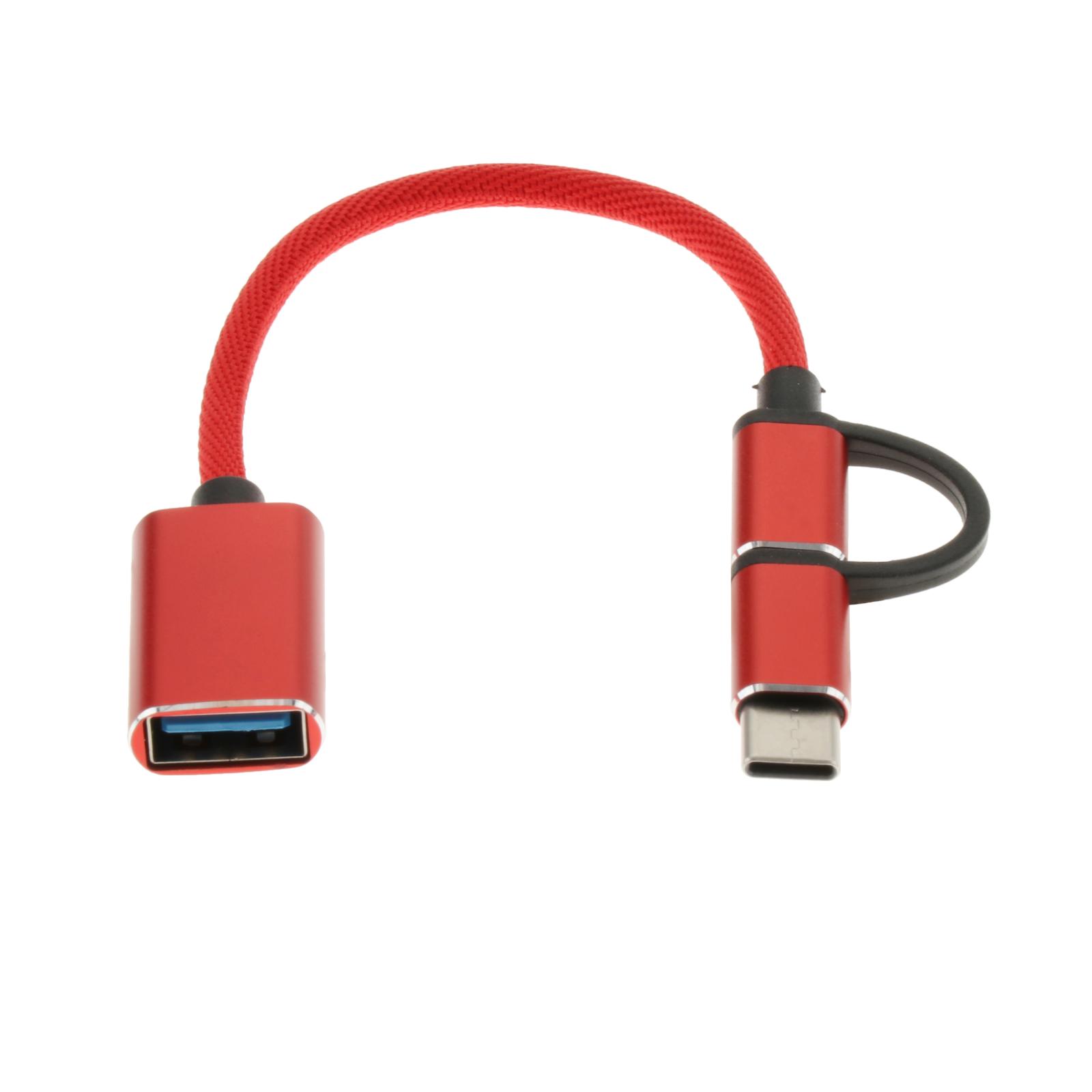 Mini USB Cable Micro USB 3.0 Type C to USB Cable Data Charging Cord Compatible for Phone, MP3 Player, Dash Cam, Digital Camera