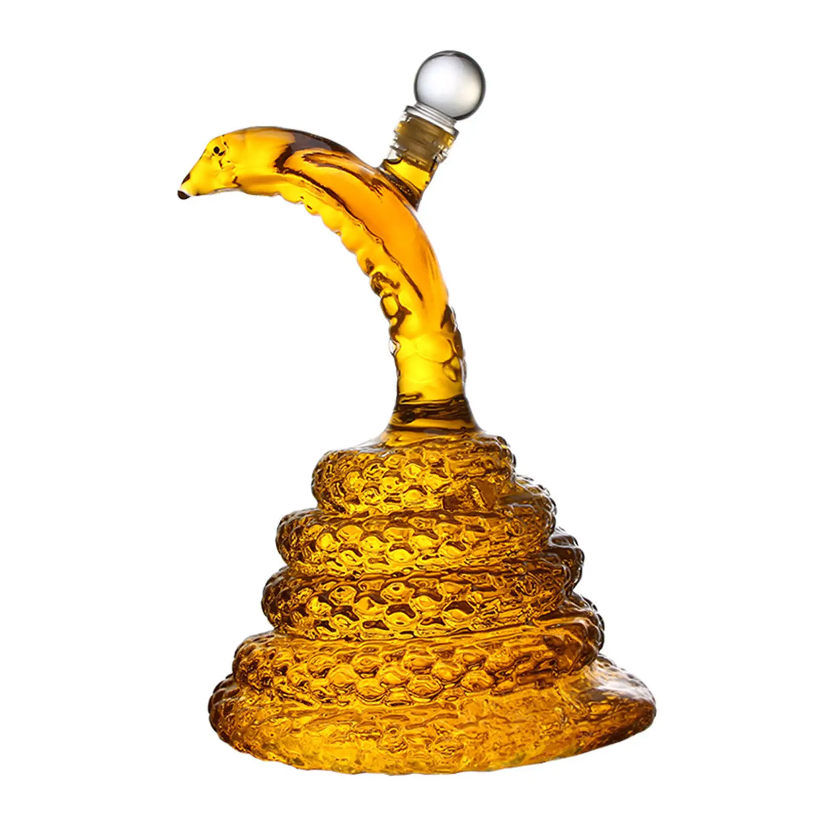 Unique Decanter Snake Shaped 1L Bourbon Alcohol Luxurious Red Wine Wine Pourer Accessories Wine Container for Party Home Bar Men