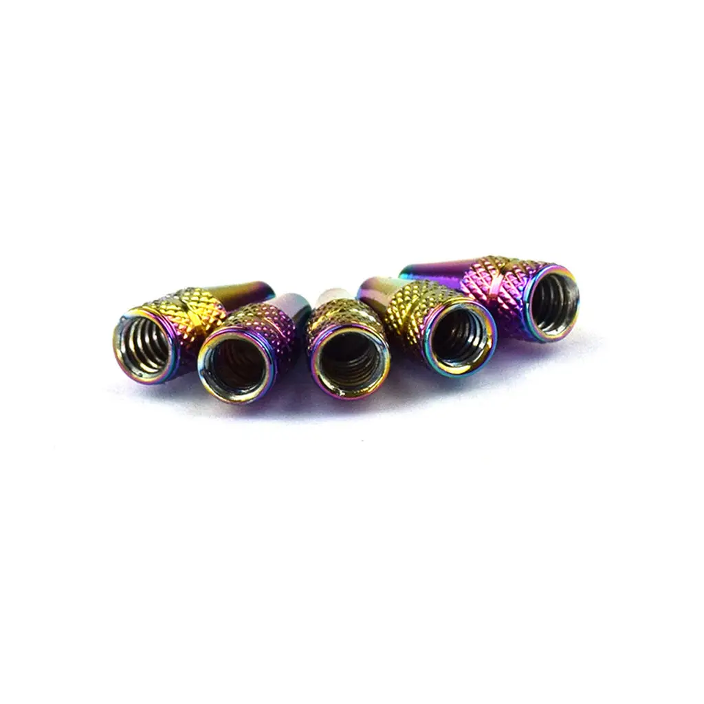 Improving Air Loss Rainbow Color Tire Valve Caps for Motorcycles Bicycles Car