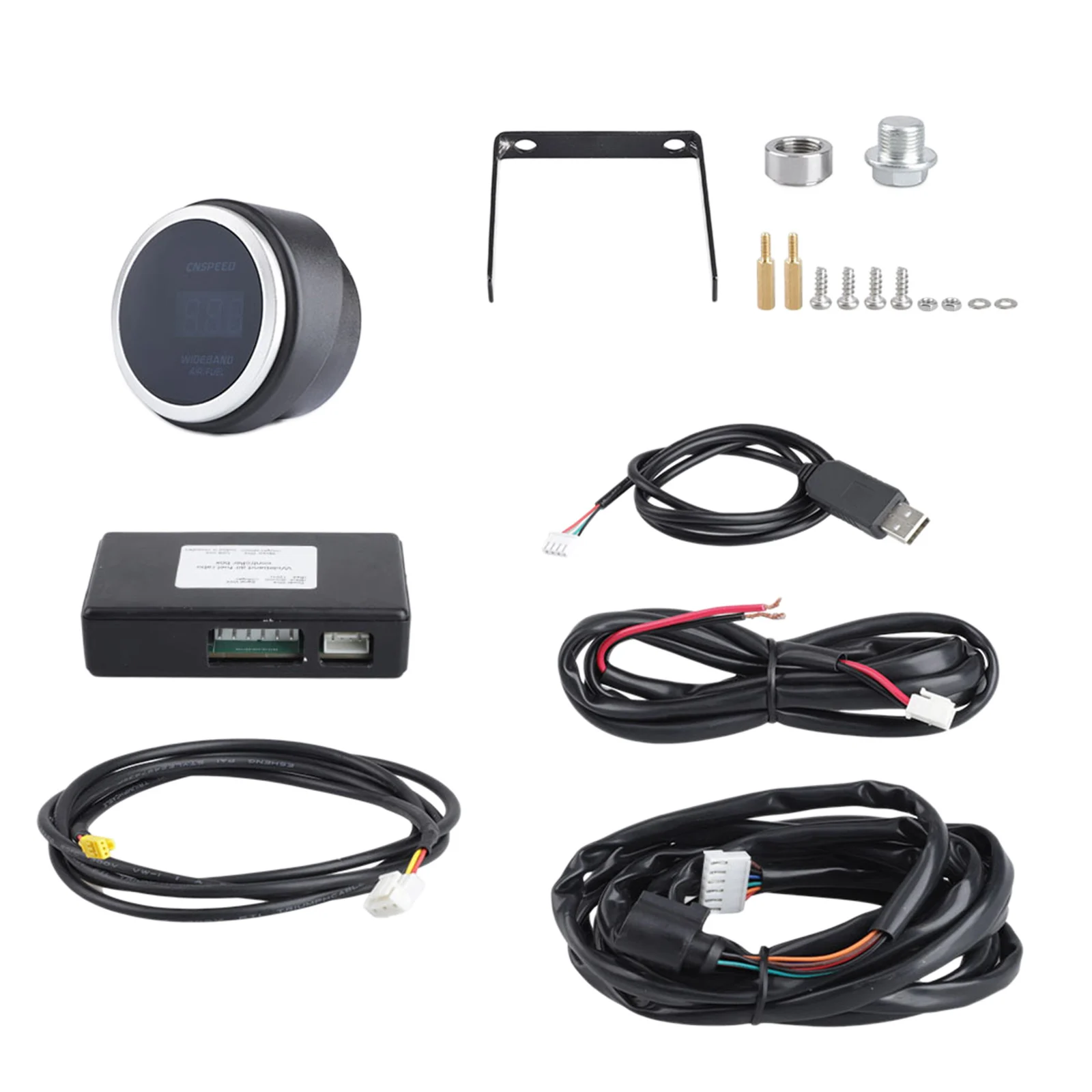 Digital Wideband Air / Fuel Wide Band Ratio AFR Gauge Kit Includes  2-1/16