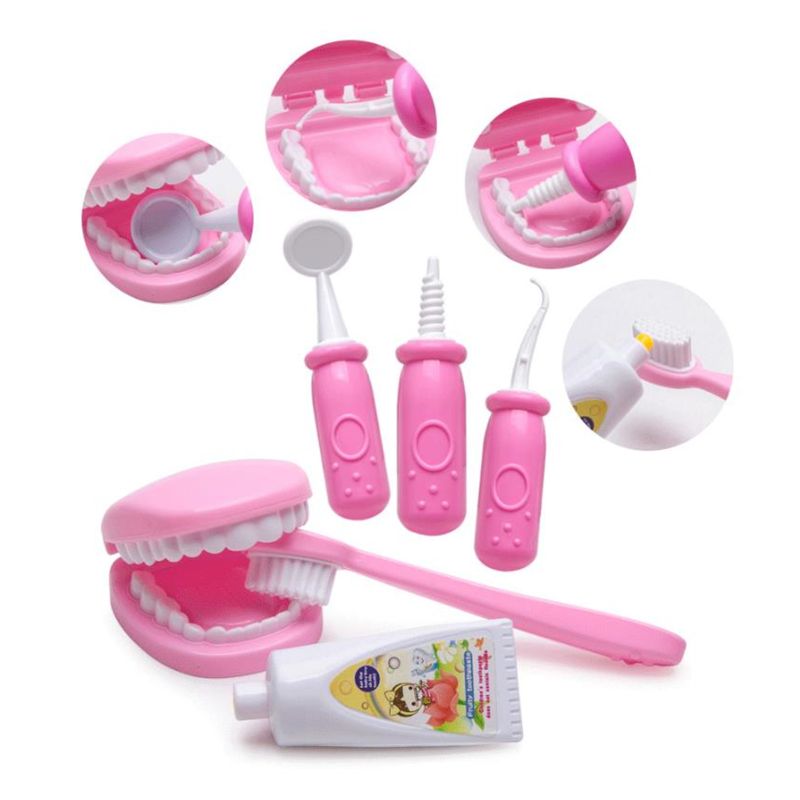 Brinquedo para a Criança do Bebê Meninas Role Play Médico Jogo Medicina Simulação Dentista Tratar Dentes Fingir Jogar Crianças 50le 35 - 45 Pçs 7 Brinquedos e hobbies