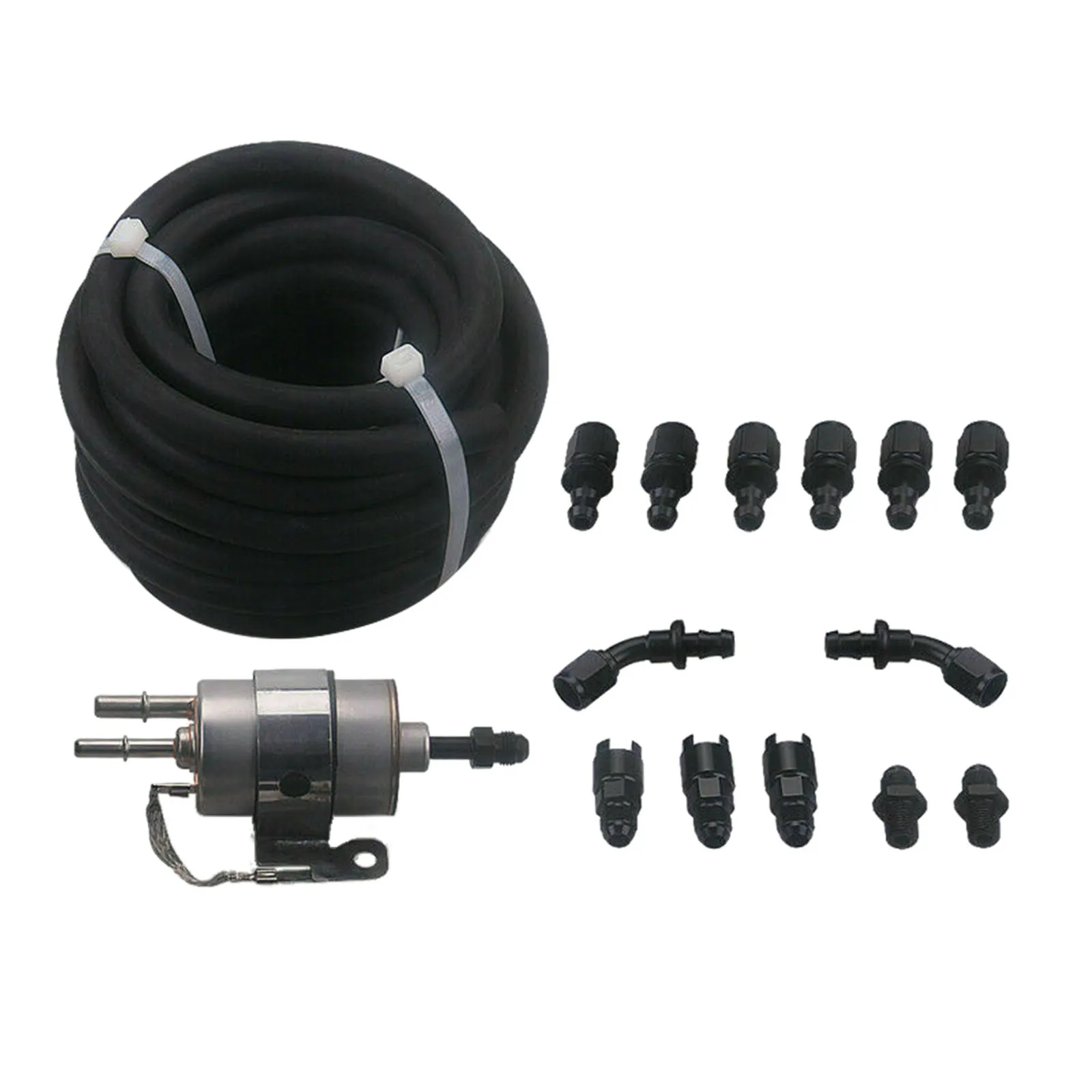 7.5m Fuel Injection Line Adapter Pressure Regulator Fuel Filter Set Direct Replaces for LS