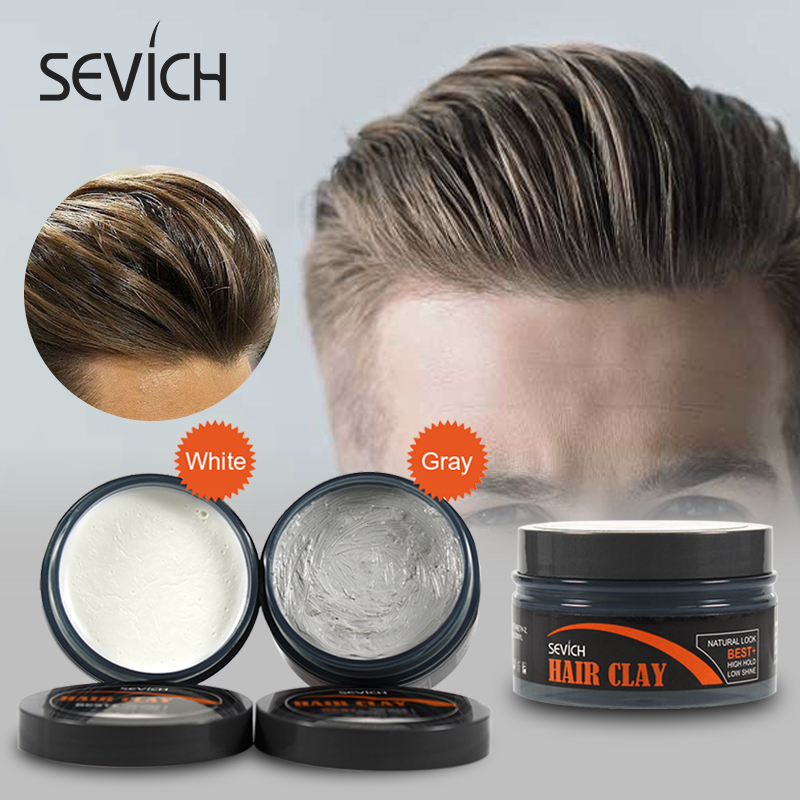 Best of Sevich 100g Grey Color Matte Mud Strong Hold Hair Clay Fashion Modelling Hair Clay Salon Hair Styling Cream Reviews & Tips