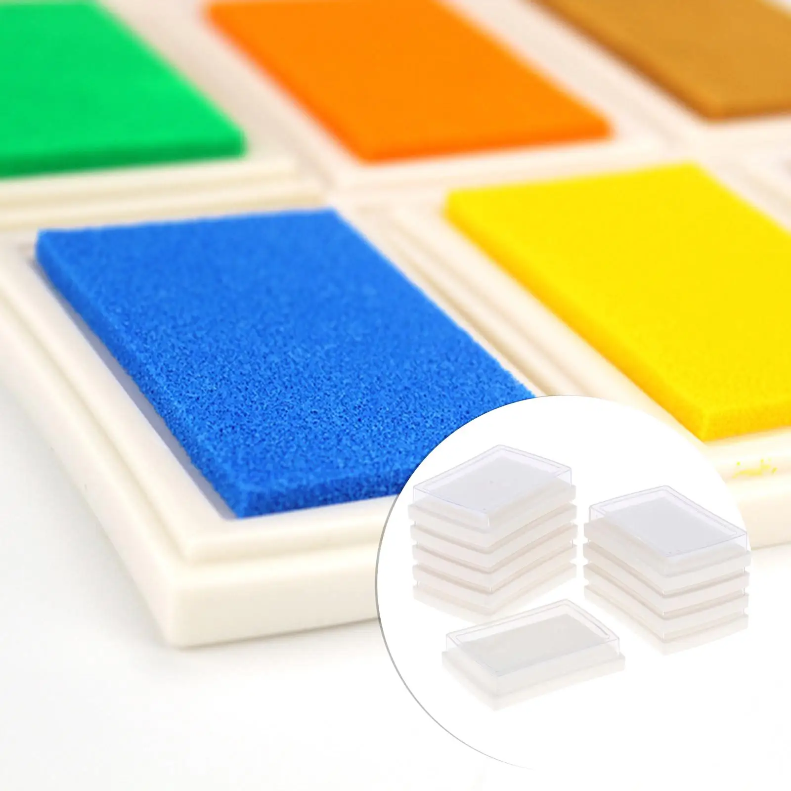 10 Pack Blank No Color Stamp Pad Craft Finger Ink Pad For Ink Refill Pigment Pad Kids Scrapbook Painting Card Making