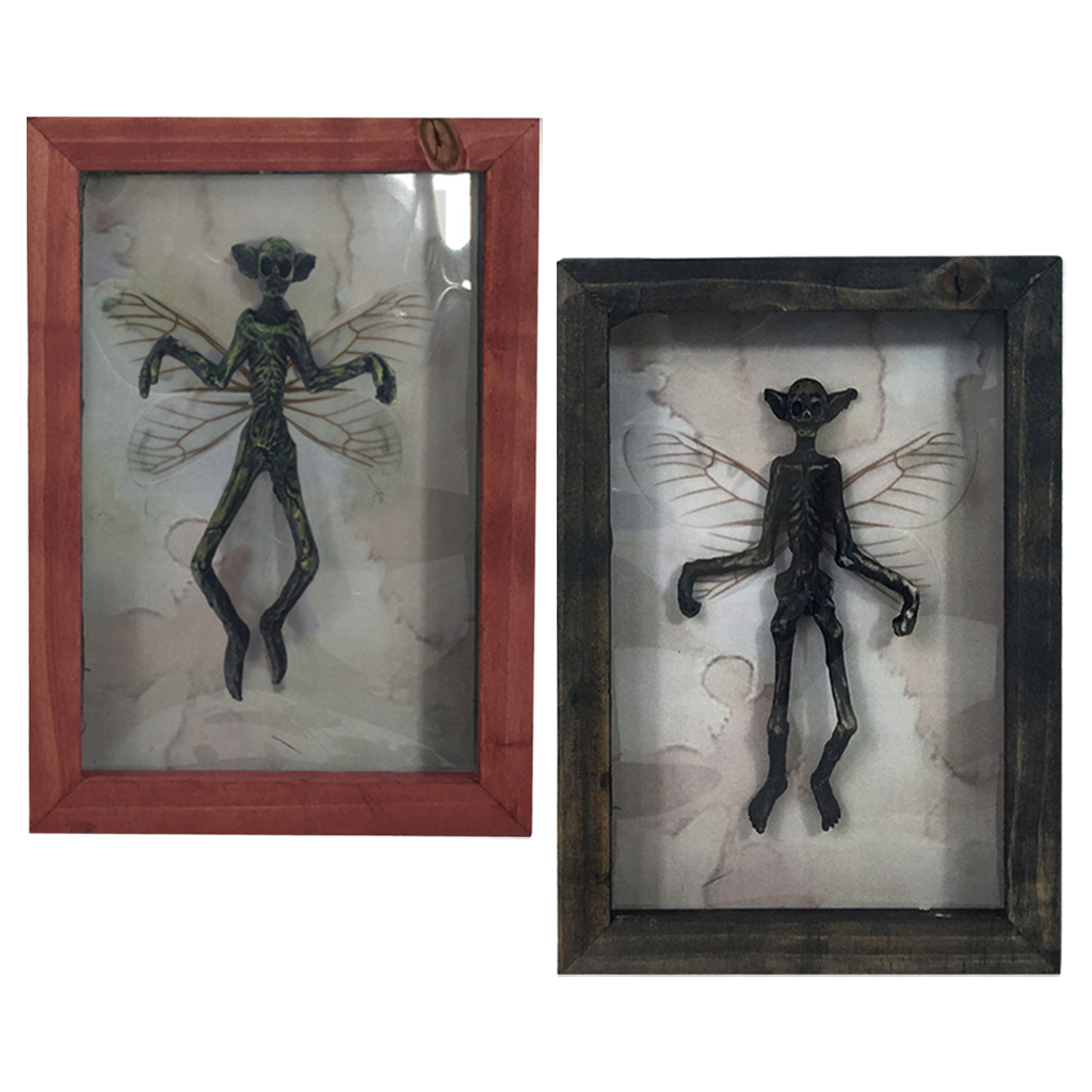 Novelty Clown Wall Picture Frame Decorative Halloween Ornament Statue Photo Props Cabinet TV Stand Craft