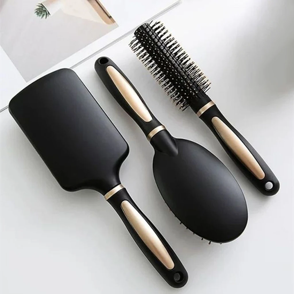 3 Pieces Hairbrush  Combs Hair Comb Kit for Wet and Dry Hair
