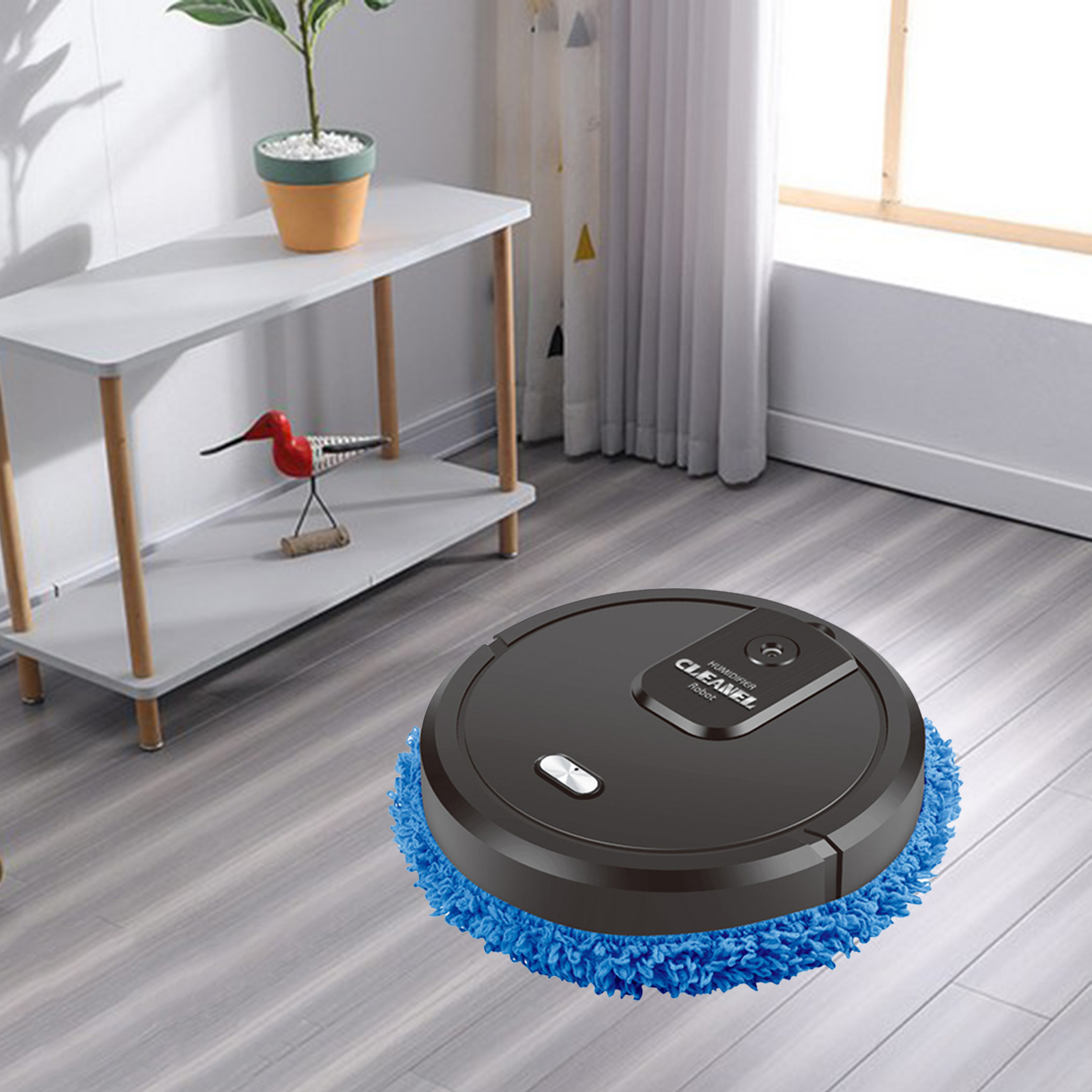 Intelligent Robotic Vacuum Smart Low Noise Floor Sweeper Duster Carpet Cleaning Machine for Home Office Daily Cleaning