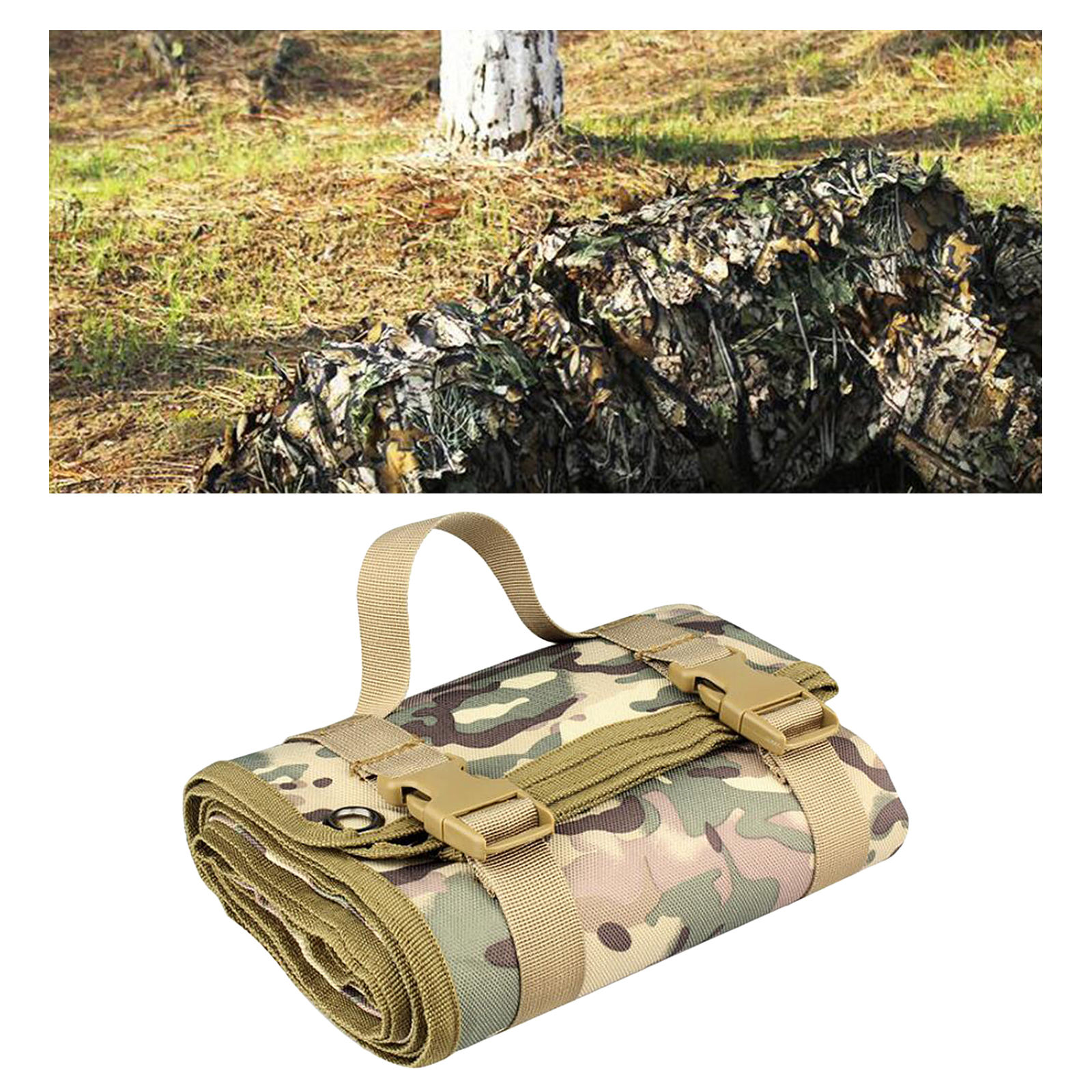 Portable Shooting Mat Roll Up Non Slip Outdoor Hunting Camping Mat Travelling Easy Carrying Portable Parts