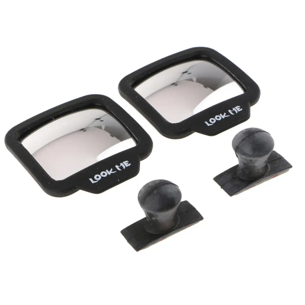 2PCS  Car Inside Auxiliary Rear View Mirror Suction Adhesive