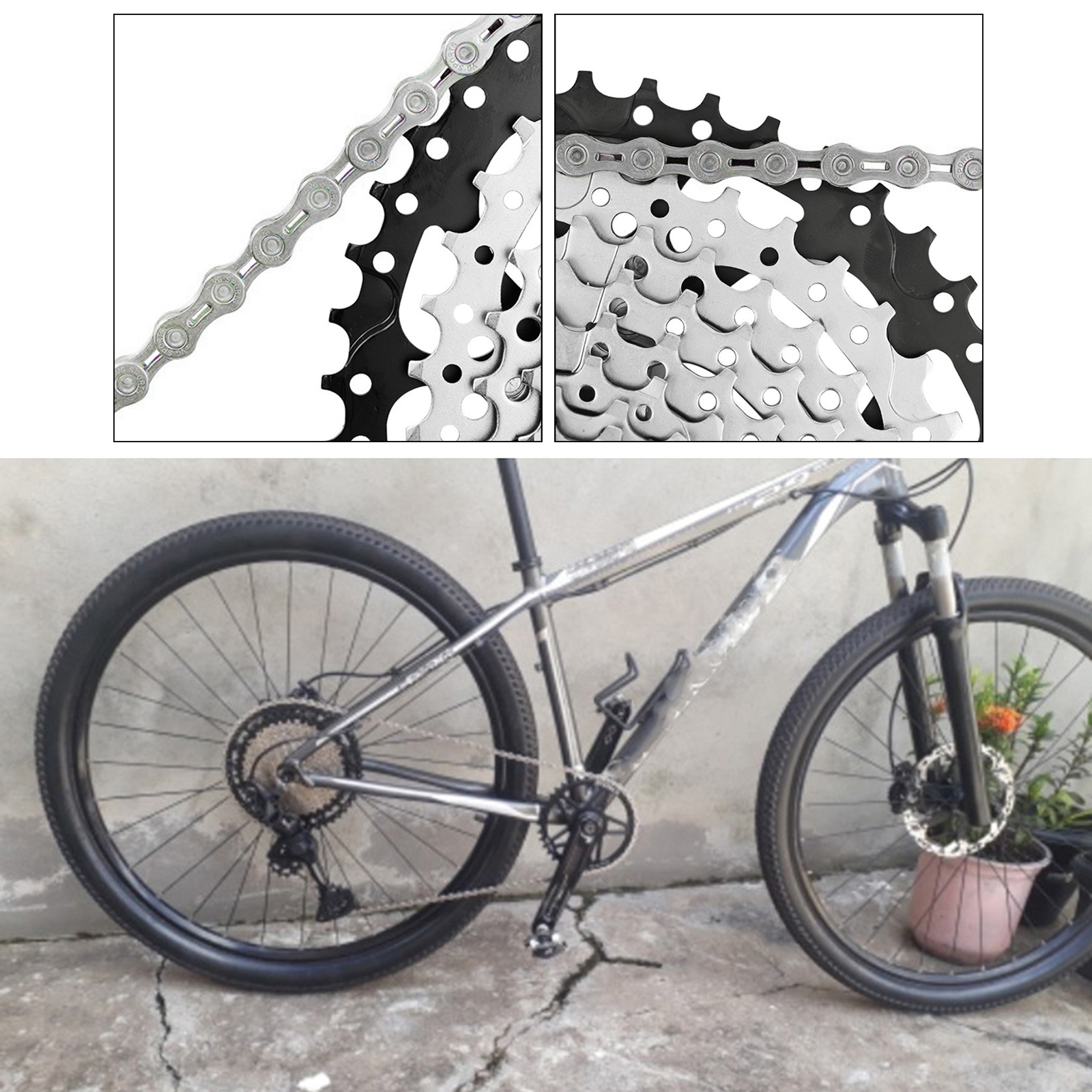 Bike Cassette Freewheel 8 9 10 Speeds 11-25T/46T Teeth Steel Solid Flywheel Sprocket Bike Replacement Cog Freewheel Replacement