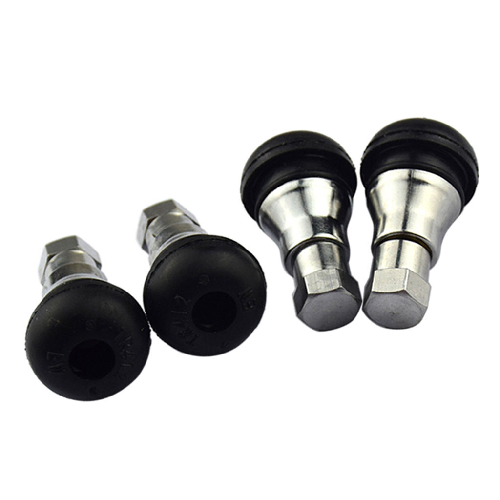 4 Pieces TR412AC 33mm Circuit Performance Shorty Chrome Valve Stems