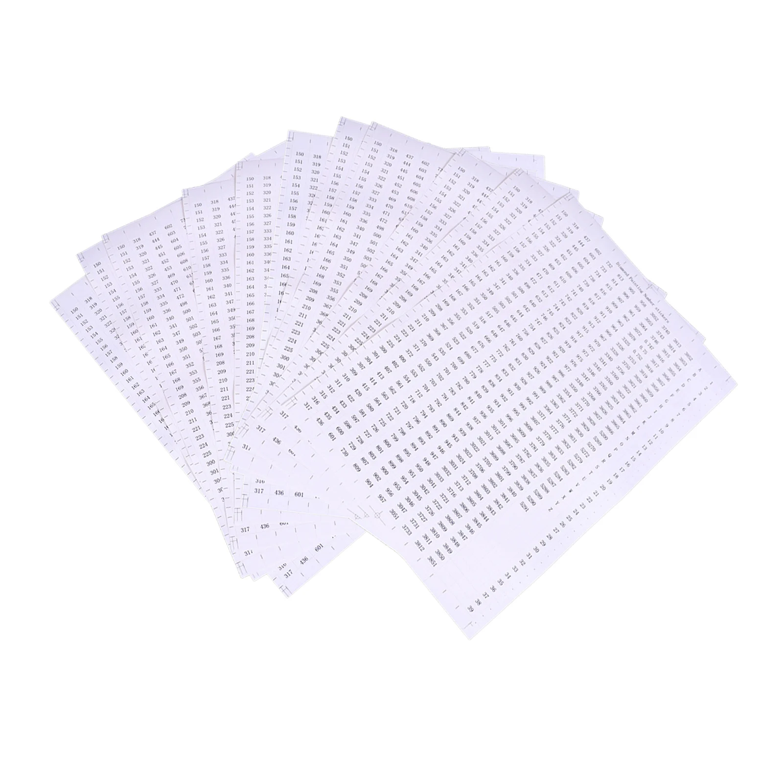 Square Sticker Paper by Number with Handwriting Label Thread Embroidery Cross Stitch Floss Thread Tool Accessory Labels Supplies