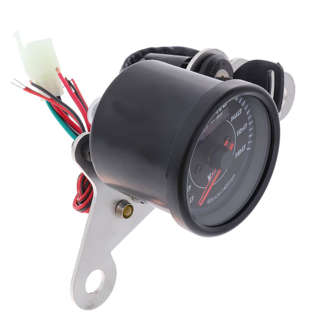Motorcycle LED Digital Odometer Speedometer Tachometer Gauge Turn 