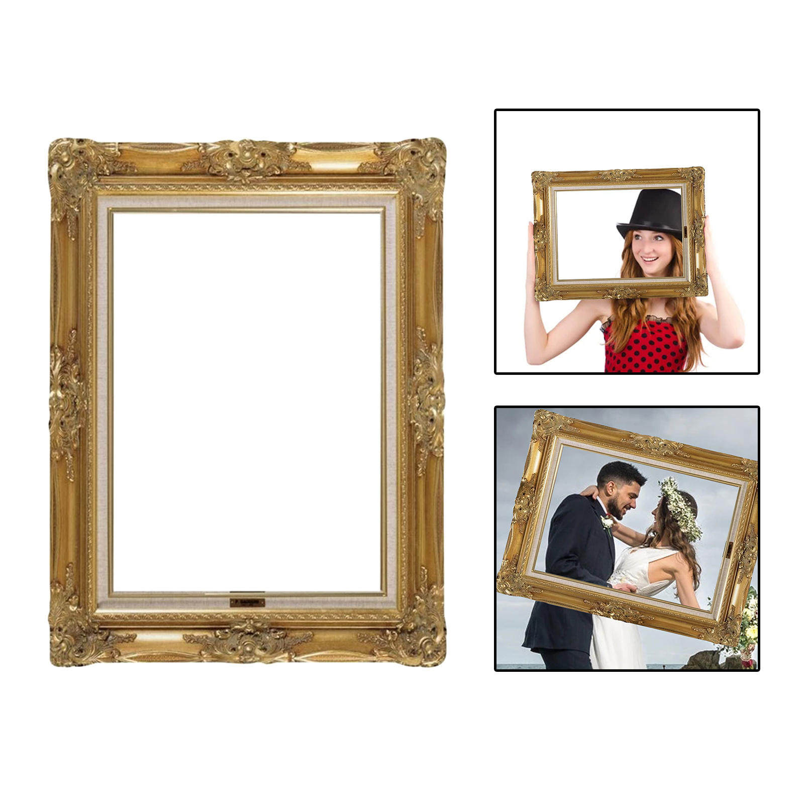 DIY Paper Picture Frame Cutouts Antique Photo Booth Props Holding Photo Props For Wedding Birthday Party