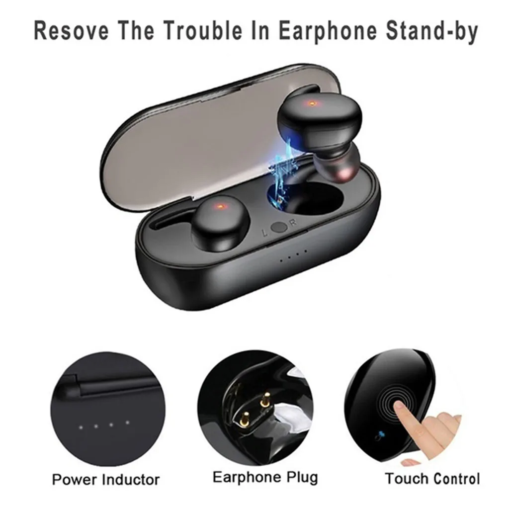 Y30 Y50 In-Ear Bluetooth 5.0   Earphone Earbuds Touch Control Waterproof IPX5 Headphone Headset   Earphone for IOS Android