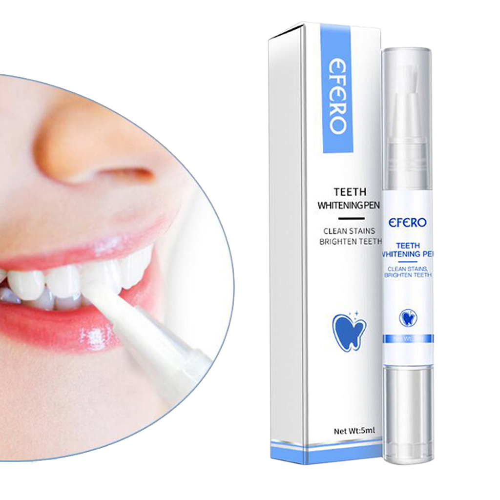5ml Teeth Whitening Pen Tooth Whitener Bleach Brush  Plaque Stains Gel