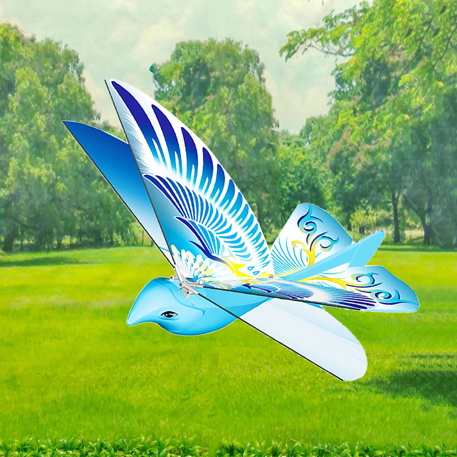 2.4G Electric Eagle Remote Control Bionic Bird Flying Wing Flapping Simulation Bird Toy Gift For Children Kids
