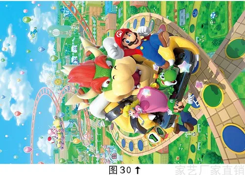 Super Mario Puzzle pour Adulte 500 Pièces, Dessin animé Casse-Tête, Jeu De  Famille Amusant, Convient pour Les Adolescents Et Les Enfants 500pcs  (52x38cm)