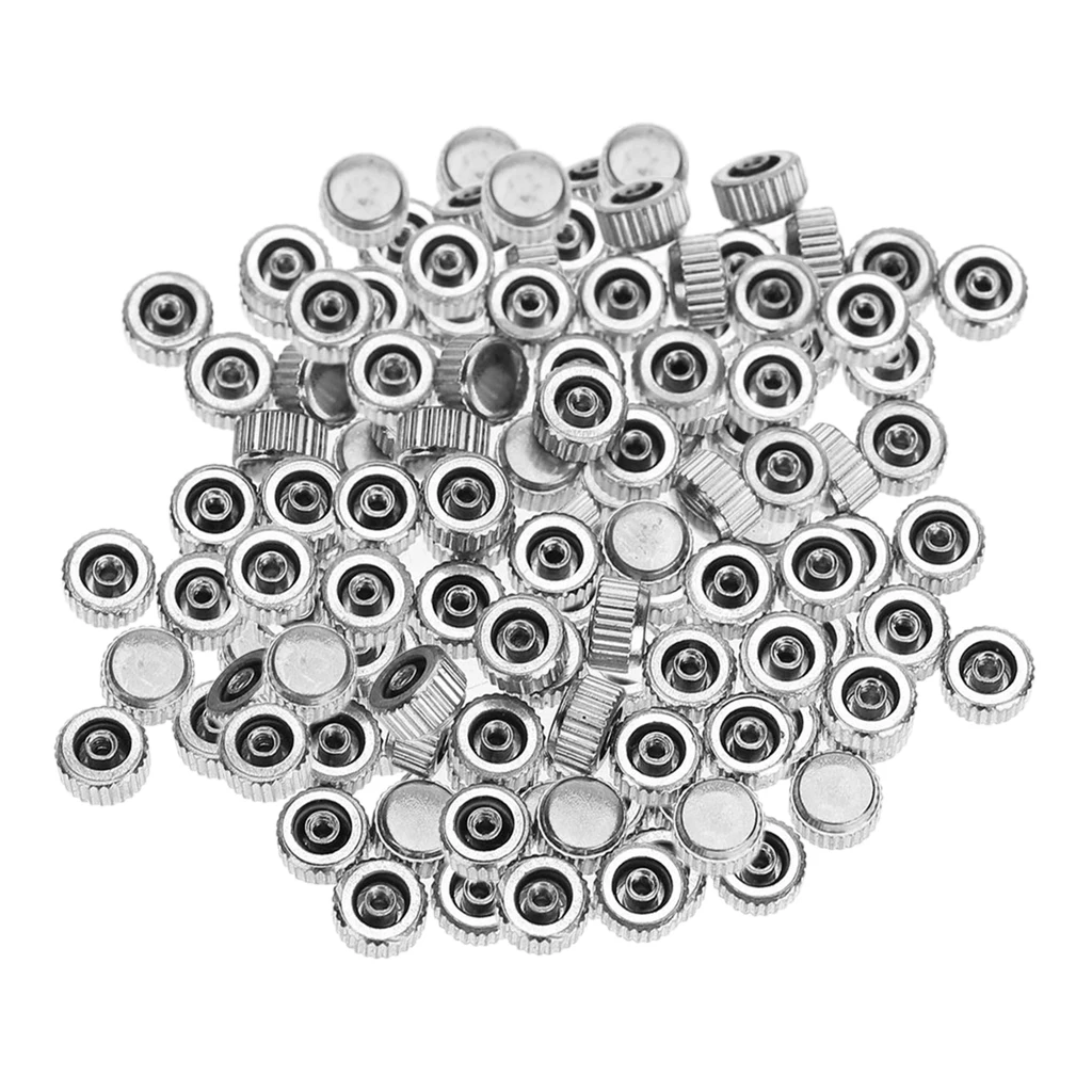 100 Piece Watch Crowns Waterproof for The Repair of Quartz Watches Replace