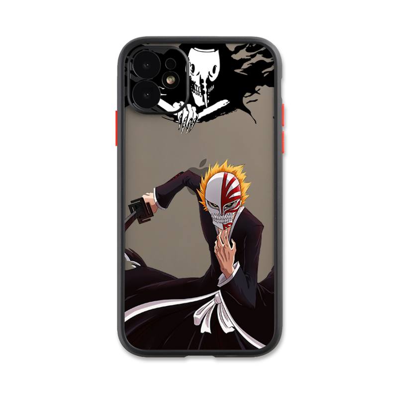 iphone 13 pro max case clear Kurosaki Ichigo Bleach Anime Phone Case For IPhone 13 12 11 Pro Max Xs Xr X 7 8 Plus Black Matte Translucent Cover best case for iphone 13 pro max