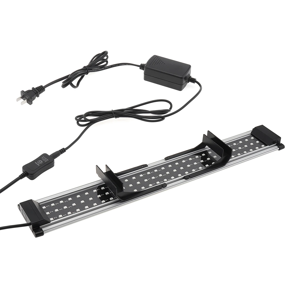 Full Spectrum LED Aquarium Lights RGB Fish Tank Light Extendable Brackets Lamp with Remote Control underwater solar lights