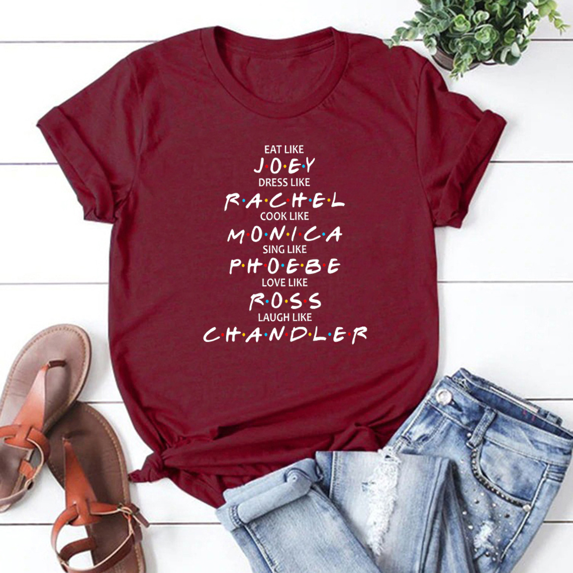 Freunde Werden Wie Hemd Freunde Tv Show T-shirt Pivot Freunde Shirts Mädchen Graphic Tee Frauen Tops Freunde Geschenk – Detail 12
