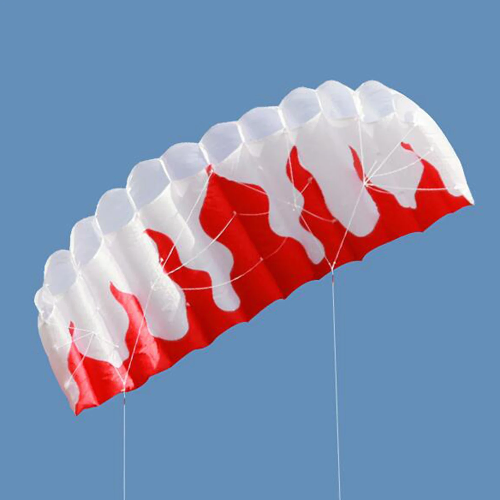 Portable Stunt Power Kite Durable Beach Parafoil Parachute Flying Wing Toy