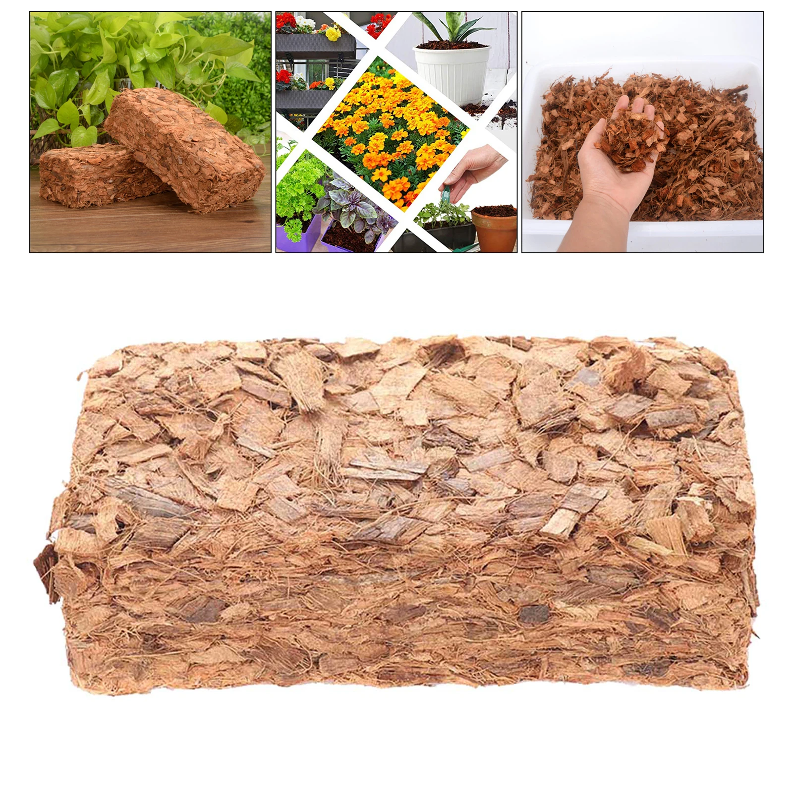 Organic Coco Coir Brick Fiber Peat Growing Soilless Potting Soil Universal